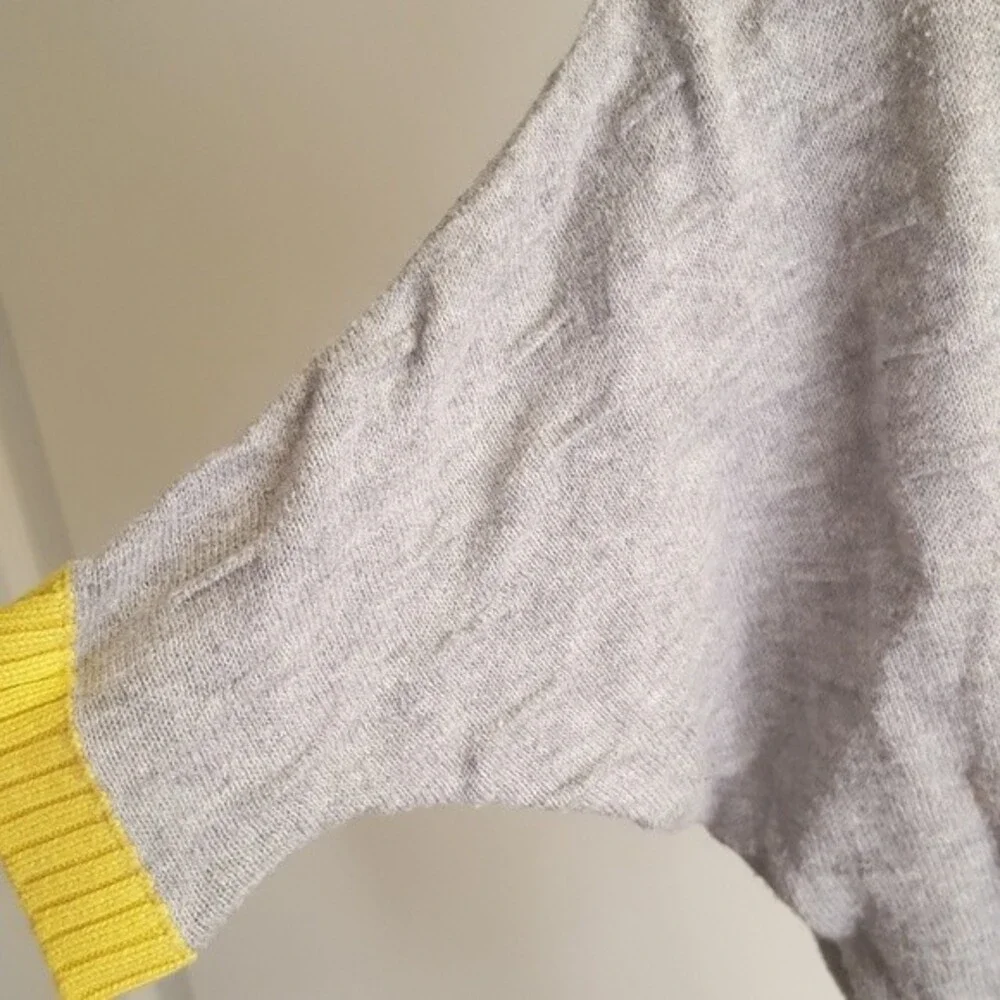 GapKids Gray Yellow Cardigan Sweater